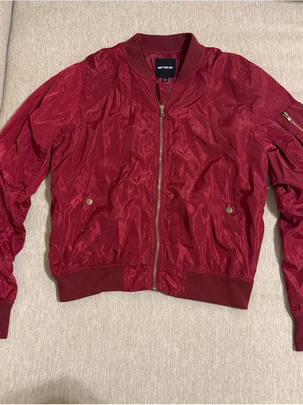 Better Be Burgundy Bomber Jacket